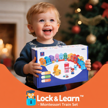 Load image into Gallery viewer, Lock & Learn™ - Montessori Train Set