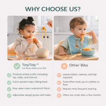 Load image into Gallery viewer, TinyTidy™ - Full body waterproof bib