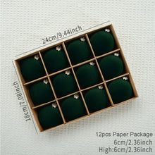 Load image into Gallery viewer, Velvet Christmas Bauble Set (12 pcs)