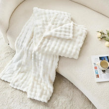 Load image into Gallery viewer, Textured Plush Fleece Throw Blanket