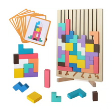 Load image into Gallery viewer, TetriMind™️- Montessori Wooden Tetris