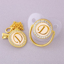 Load image into Gallery viewer, CrystalBling™️ - Personalised Baby Pacifier & Clip