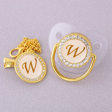 Load image into Gallery viewer, CrystalBling™️ - Personalised Baby Pacifier & Clip