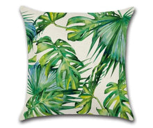 Load image into Gallery viewer, Tropical Leaf Cushion Cover