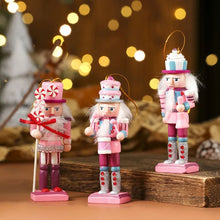 Load image into Gallery viewer, Handmade Wooden Nutcracker Ornaments
