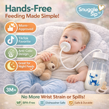 Load image into Gallery viewer, SnuggleSip™ - Hands-free baby bottle
