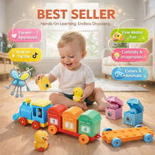 Load image into Gallery viewer, Lock &amp; Learn™ - Montessori Train Set
