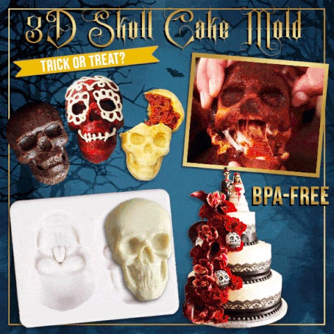 3D Skull Bake Mould