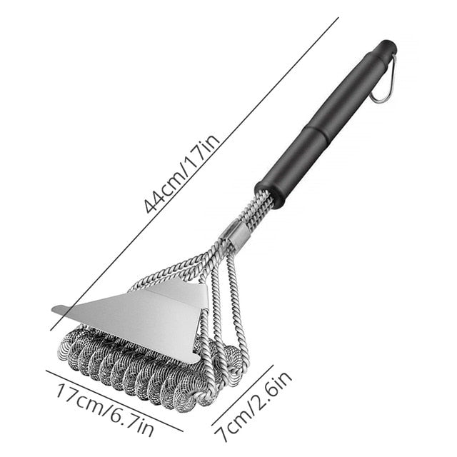 Bristle-free Grill Brush and Scraper