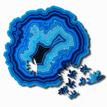 Load image into Gallery viewer, Wooden Puzzle Geode
