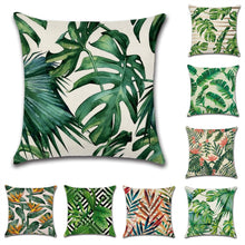 Load image into Gallery viewer, Tropical Leaf Cushion Cover

